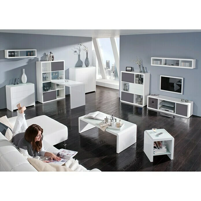 BAUHAUS Phönix Atlanta Beistelltisch L X B X H: 35 X 42,7 X 42,7 Cm, Weiß 2 BAUHAUS Phönix Atlanta Beistelltisch L X B X H: 35 X 42,7 X 42,7 Cm, Weiß – Bild 2