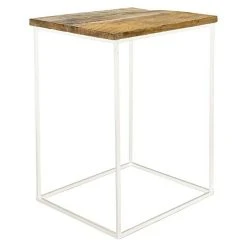 BAUHAUS Beistelltisch 38 X 38 X 53 Cm, Mangoholz