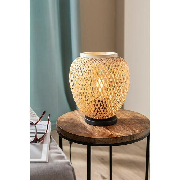 BAUHAUS Holztisch Rund Ø X H: 40 X 53 Cm, Material Tischplatte: Mangoholz 4 BAUHAUS Holztisch Rund Ø X H: 40 X 53 Cm, Material Tischplatte: Mangoholz – Bild 4