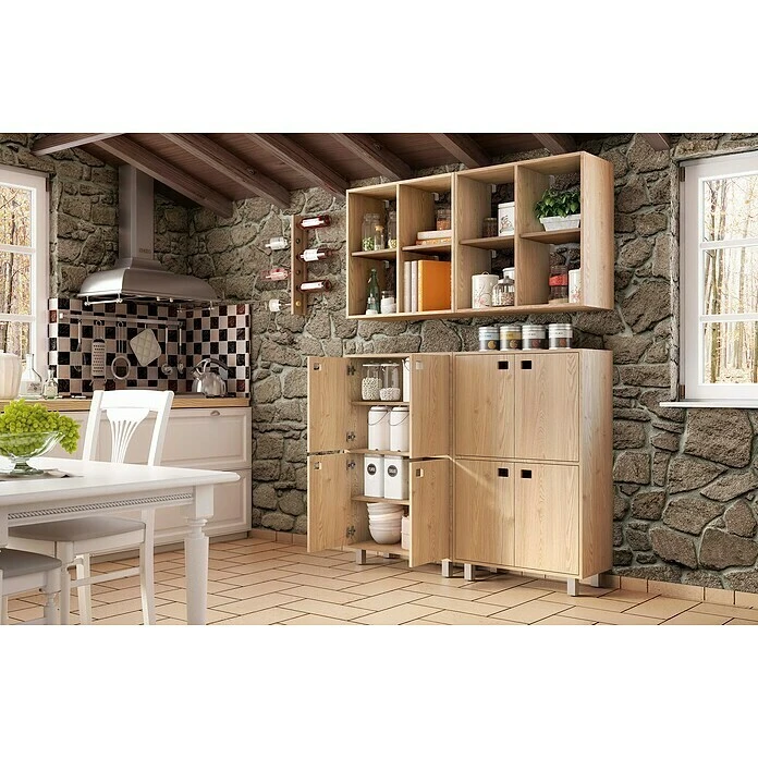 BAUHAUS Astigarraga Weinregal L X B X H: 60,5 X 7,5 X 9,5 Cm, Anzahl Flaschen: 6 2 BAUHAUS Astigarraga Weinregal L X B X H: 60,5 X 7,5 X 9,5 Cm, Anzahl Flaschen: 6 – Bild 2