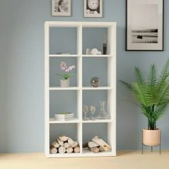 BAUHAUS Regal L X B X H: 39,2 X 76,5 X 146,6 Cm, Weiß -BAUHAUS Shop 12 1062