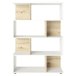 BAUHAUS Phönix Regal Shelfy L X B X H: 35,6 X 103 X 146 Cm, Weiß/Eiche -BAUHAUS Shop 12 1081