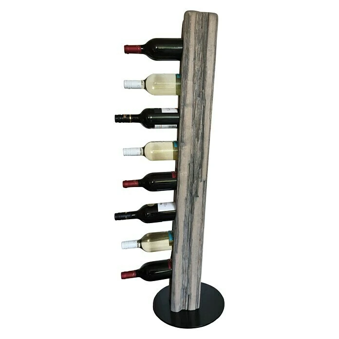 BAUHAUS Wood & Wishes Weinregal Premium Höhe: 113 Cm, Anzahl Flaschen: 8 Stk., Silbergrau 3 BAUHAUS Wood & Wishes Weinregal Premium Höhe: 113 Cm, Anzahl Flaschen: 8 Stk., Silbergrau – Bild 3