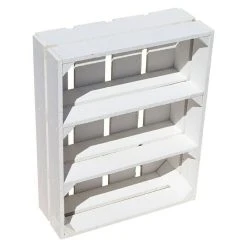 BAUHAUS Holzkiste Wilma B X H: 16 X 40 Cm, Holz, Weiß