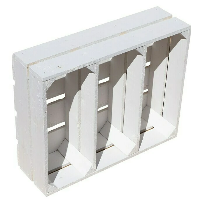 BAUHAUS Holzkiste Wilma B X H: 16 X 40 Cm, Holz, Weiß 2 BAUHAUS Holzkiste Wilma B X H: 16 X 40 Cm, Holz, Weiß – Bild 2
