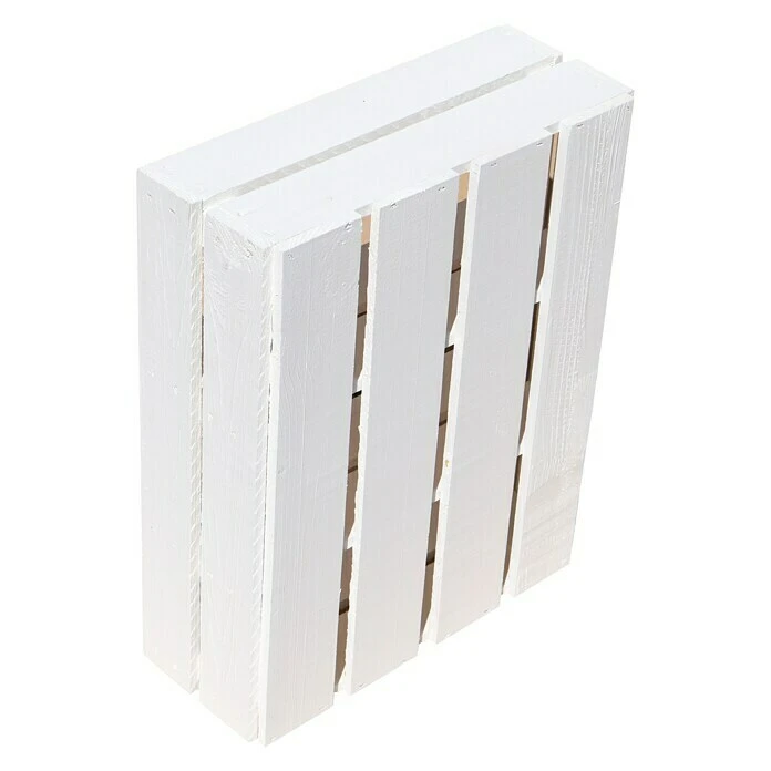 BAUHAUS Holzkiste Wilma B X H: 16 X 40 Cm, Holz, Weiß 3 BAUHAUS Holzkiste Wilma B X H: 16 X 40 Cm, Holz, Weiß – Bild 3