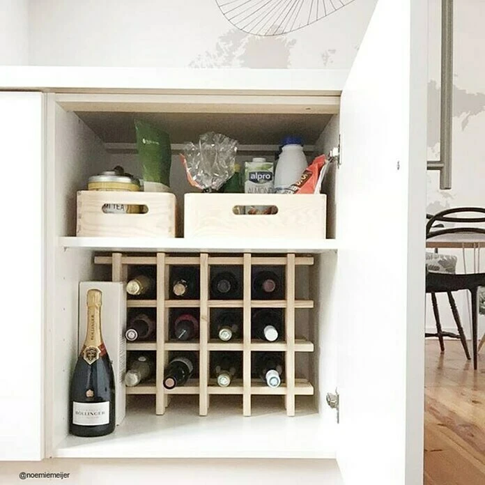 BAUHAUS Astigarraga Weinregal L X B X H: 43 X 22 X 32,5 Cm, Anzahl Flaschen: 9 Stk. 2 BAUHAUS Astigarraga Weinregal L X B X H: 43 X 22 X 32,5 Cm, Anzahl Flaschen: 9 Stk. – Bild 2