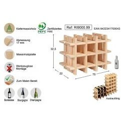 BAUHAUS Astigarraga Weinregal L X B X H: 43 X 22 X 32,5 Cm, Anzahl Flaschen: 9 Stk. 11 BAUHAUS Astigarraga Weinregal L X B X H: 43 X 22 X 32,5 Cm, Anzahl Flaschen: 9 Stk. -BAUHAUS Shop 12 1112