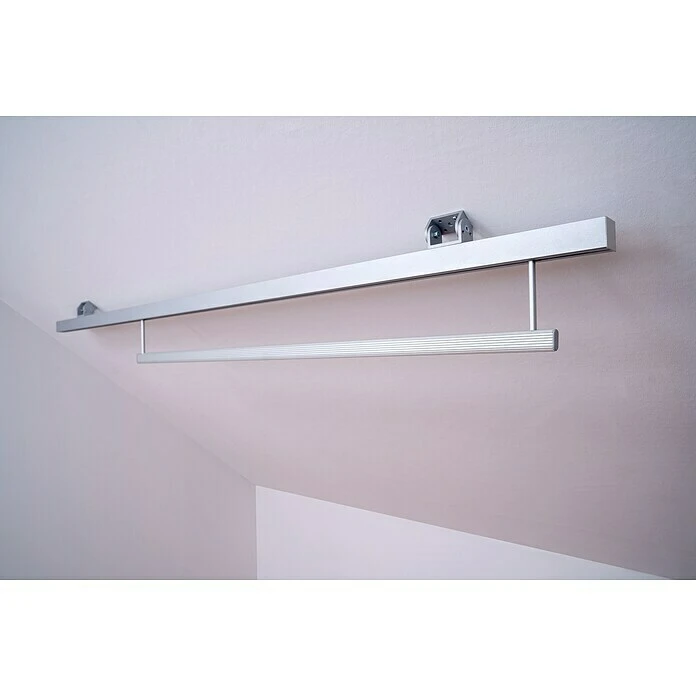 BAUHAUS Room Plaza Easy Doing Kleiderstange Passend Für: Room Plaza Easy Doing Schiebetür-Bau-Sets, Länge: 1.000 Mm, Fahrbar 2 BAUHAUS Room Plaza Easy Doing Kleiderstange Passend Für: Room Plaza Easy Doing Schiebetür-Bau-Sets, Länge: 1.000 Mm, Fahrbar – Bild 2