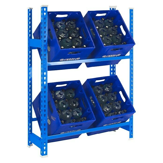 BAUHAUS Simonrack Simonbottle Metall-Getränkekistenregal Bottleclick L X B X H: 30 X 80 X 100 Cm, Traglast: 100 Kg/Boden, Anzahl Böden: 3, Blau 1 BAUHAUS Simonrack Simonbottle Metall-Getränkekistenregal Bottleclick L X B X H: 30 X 80 X 100 Cm, Traglast: 100 Kg/Boden, Anzahl Böden: 3, Blau