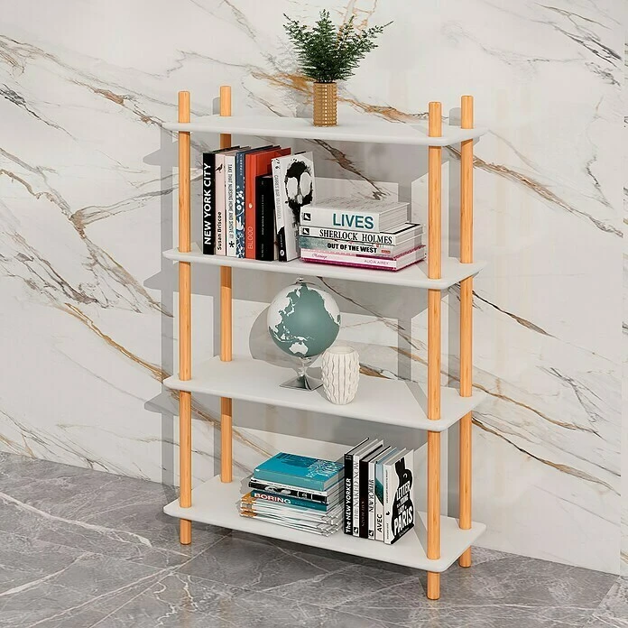 BAUHAUS Scan Trend Regal L X B X H: 26 X 76 X 111,5 Cm, Weiß 2 BAUHAUS Scan Trend Regal L X B X H: 26 X 76 X 111,5 Cm, Weiß – Bild 2