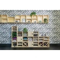 BAUHAUS Astigarraga Dinamic Holzregal L X B X H: 33 X 70,8 X 105,4 Cm, Holz -BAUHAUS Shop 12 1224