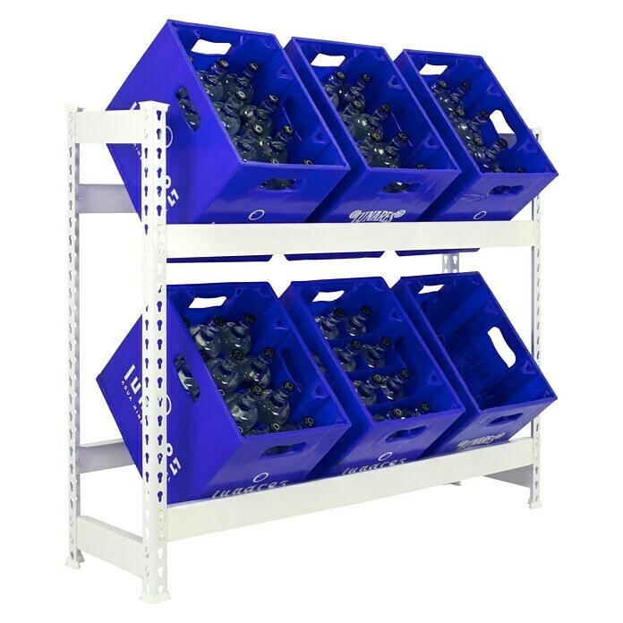 BAUHAUS Simonrack Simonbottle Metall-Getränkekistenregal Bottleclick L X B X H: 30 X 100 X 100 Cm, Traglast: 100 Kg/Boden, Anzahl Böden: 3, Weiß 1 BAUHAUS Simonrack Simonbottle Metall-Getränkekistenregal Bottleclick L X B X H: 30 X 100 X 100 Cm, Traglast: 100 Kg/Boden, Anzahl Böden: 3, Weiß