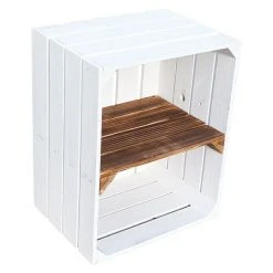 BAUHAUS Holzregal Johanna B X H: 40 X 50 Cm, Holz, Weiß/Braun