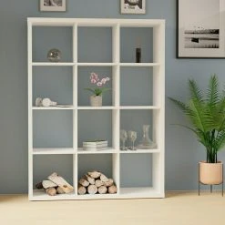 BAUHAUS Regal L X B X H: 39,2 X 111,7 X 146,6 Cm, Weiß -BAUHAUS Shop 12 1281