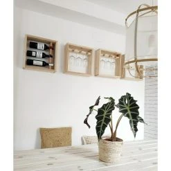 BAUHAUS Astigarraga Weinregal L X B X H: 12 X 40 X 40 Cm, Holz, Anzahl Flaschen: 3 -BAUHAUS Shop 12 1286