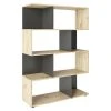 BAUHAUS Phönix Regal Shelfy L X B X H: 35,6 X 103 X 146 Cm, Eiche/Grau