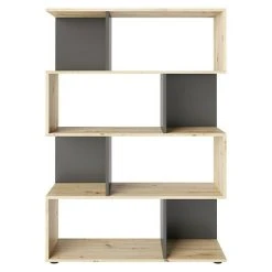 BAUHAUS Phönix Regal Shelfy L X B X H: 35,6 X 103 X 146 Cm, Eiche/Grau -BAUHAUS Shop 12 1297