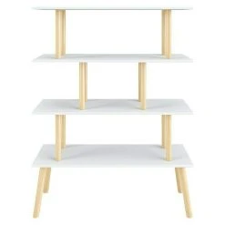 BAUHAUS Phönix Scandi Regal L X B X H: 35 X 115 X 150 Cm, Weiß, Traglast: 10 Kg/Boden