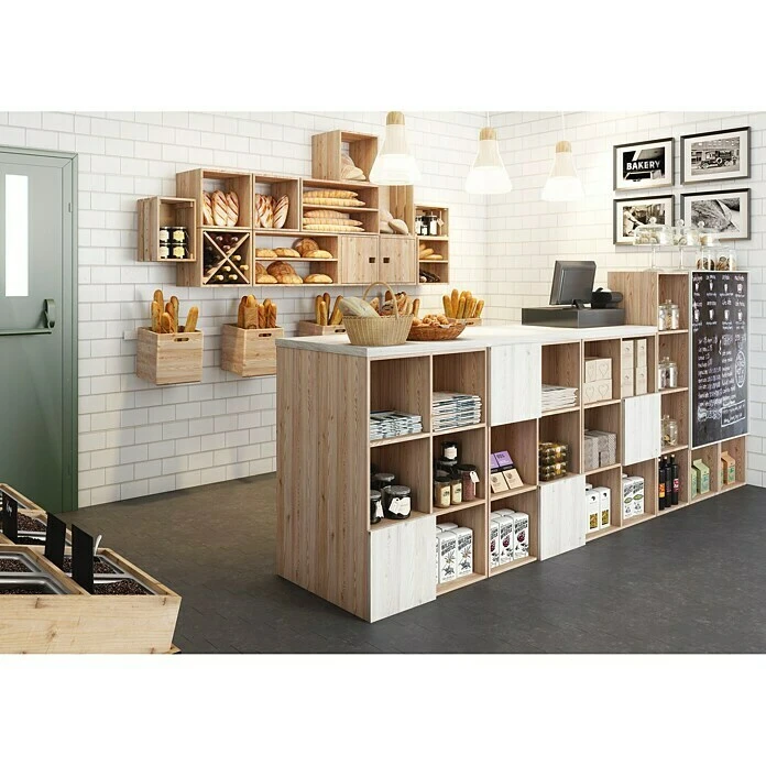 BAUHAUS Astigarraga Dinamic Holzregal L X B X H: 33 X 36,2 X 36,2 Cm, Holz 2 BAUHAUS Astigarraga Dinamic Holzregal L X B X H: 33 X 36,2 X 36,2 Cm, Holz – Bild 2