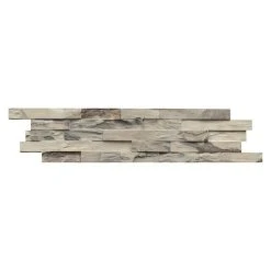 BAUHAUS Indo Holzpaneel 3D Wall Beachwood Sun Bleached Hevea, 610 X 150 X 10 Mm, 10 Paneele