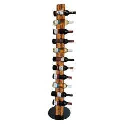 BAUHAUS Wood & Wishes Weinregal Premium Seitlich Höhe: 158 Mm, Anzahl Flaschen: 11 Stk., Holz, Teak -BAUHAUS Shop 12 1357