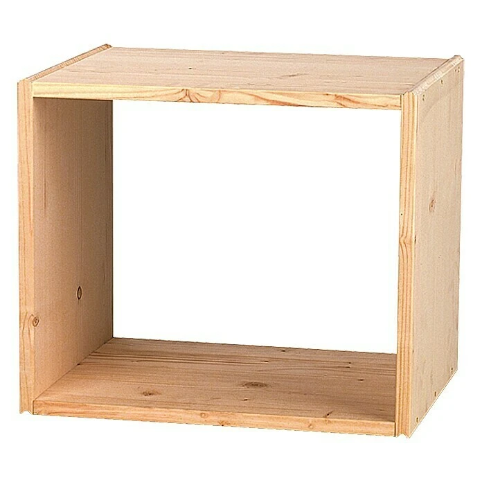 BAUHAUS Regalux Regalwürfel 45,6 X 35 X 39 Cm, Nadelholz 2 BAUHAUS Regalux Regalwürfel 45,6 X 35 X 39 Cm, Nadelholz – Bild 2