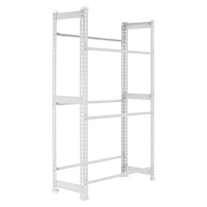 BAUHAUS Simonrack Simonbottle Metall-Getränkekistenregal Bottleclick L X B X H: 30 X 80 X 180 Cm, Traglast: 100 Kg/Boden, Anzahl Böden: 3, Weiß 2 BAUHAUS Simonrack Simonbottle Metall-Getränkekistenregal Bottleclick L X B X H: 30 X 80 X 180 Cm, Traglast: 100 Kg/Boden, Anzahl Böden: 3, Weiß – Bild 2