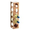 BAUHAUS Zeller Present Weinregal Bamboo L X B X H: 13,5 X 12,5 X 53 Cm, Anzahl Flaschen: 5 Stk., Naturmaterialien