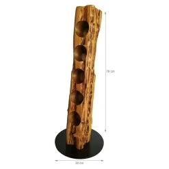 BAUHAUS Wood & Wishes Weinregal Premium Höhe: 78 Cm, Anzahl Flaschen: 5 Stk., Holz, Eiche -BAUHAUS Shop 12 1490