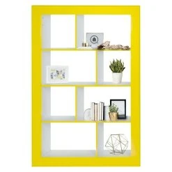 BAUHAUS Phönix Regal Frame L X B X H: 31,5 X 108,8 X 158,8 Cm, Weiß/Gelb, Traglast: 5 Kg/Boden -BAUHAUS Shop 12 1511