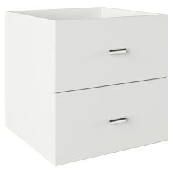 BAUHAUS Phönix Fortuna Container L X B X H: 33,4 X 34,1 X 34,1 Cm, Weiß, Anzahl Schubladen: 2 Stk., Passend Für: Phönix Regale Fortuna