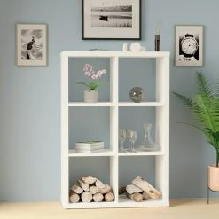 BAUHAUS Regal L X B X H: 39,2 X 76,5 X 111,4 Cm, Weiß -BAUHAUS Shop 12 1593