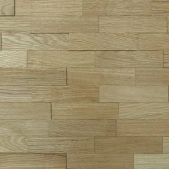 BAUHAUS Wodewa Echtholzriemchen 200 Eiche Natur 200 X 50 Mm, Stärke: 2 Mm - 6 Mm, 1 M², Strukturiert UV-geölt