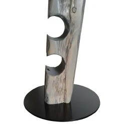 BAUHAUS Wood & Wishes Weinregal Premium Seitlich Höhe: 158 Cm, Anzahl Flaschen: 11 Stk., Holz, Silbergrau -BAUHAUS Shop 12 1622