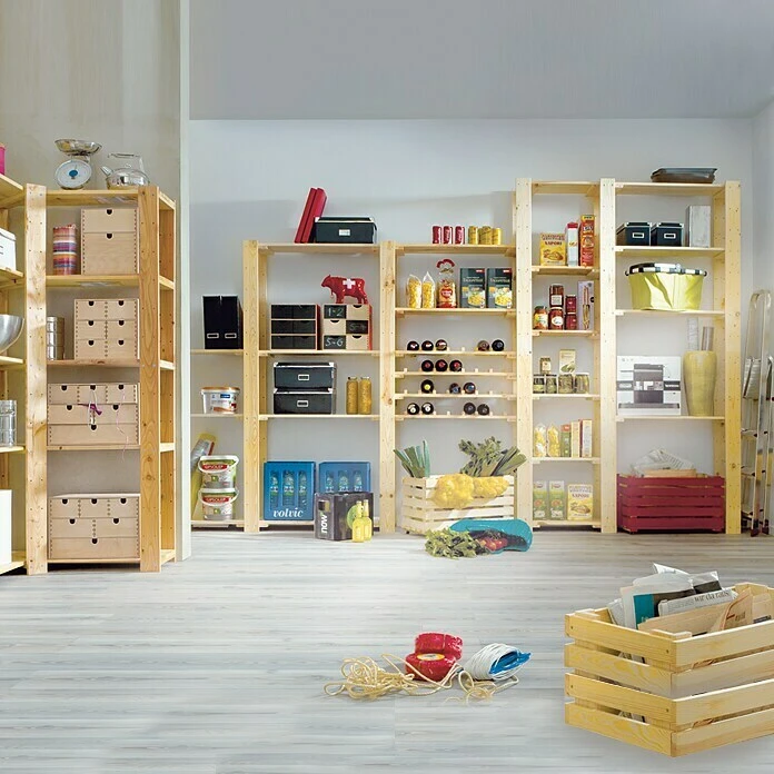 BAUHAUS Regalux Regalsystem Heavy Seitenteile Höhe: 213 Cm, 2 Stk., Holz 2 BAUHAUS Regalux Regalsystem Heavy Seitenteile Höhe: 213 Cm, 2 Stk., Holz – Bild 2