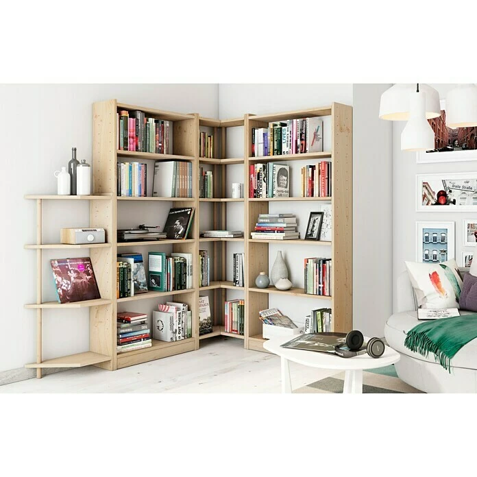 BAUHAUS Astigarraga Gala Holzregal Gala L X B X H: 50 X 25 X 185 Cm, Holz, Natur 2 BAUHAUS Astigarraga Gala Holzregal Gala L X B X H: 50 X 25 X 185 Cm, Holz, Natur – Bild 2