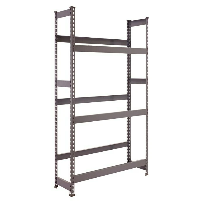 BAUHAUS Simonrack Simonbottle Metall-Getränkekistenregal Bottleclick L X B X H: 30 X 100 X 180 Cm, Traglast: 100 Kg/Boden, Anzahl Böden: 3, Grau 2 BAUHAUS Simonrack Simonbottle Metall-Getränkekistenregal Bottleclick L X B X H: 30 X 100 X 180 Cm, Traglast: 100 Kg/Boden, Anzahl Böden: 3, Grau – Bild 2