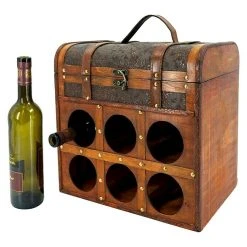 BAUHAUS Flaschenregal Weintruhe Antik L X B X H: 37,5 X 25,5 X 35 Cm, Holz, Anzahl Flaschen: 6 Stk. -BAUHAUS Shop 12 1790