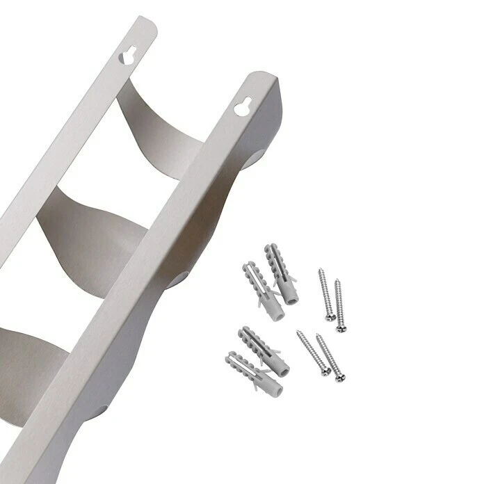 BAUHAUS Zeller Present Weinregal L X B X H: 11,5 X 9,8 X 45 Cm, Anzahl Flaschen: 4 Stk., Edelstahl 2 BAUHAUS Zeller Present Weinregal L X B X H: 11,5 X 9,8 X 45 Cm, Anzahl Flaschen: 4 Stk., Edelstahl – Bild 2