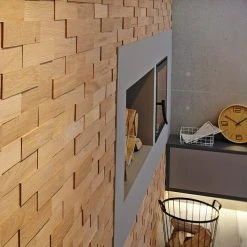 BAUHAUS Wodewa Echtholzriemchen 200 Eiche Natur 200 X 50 Mm, Stärke: 2 Mm - 6 Mm, 1 M², Strukturiert UV-geölt -BAUHAUS Shop 12 18