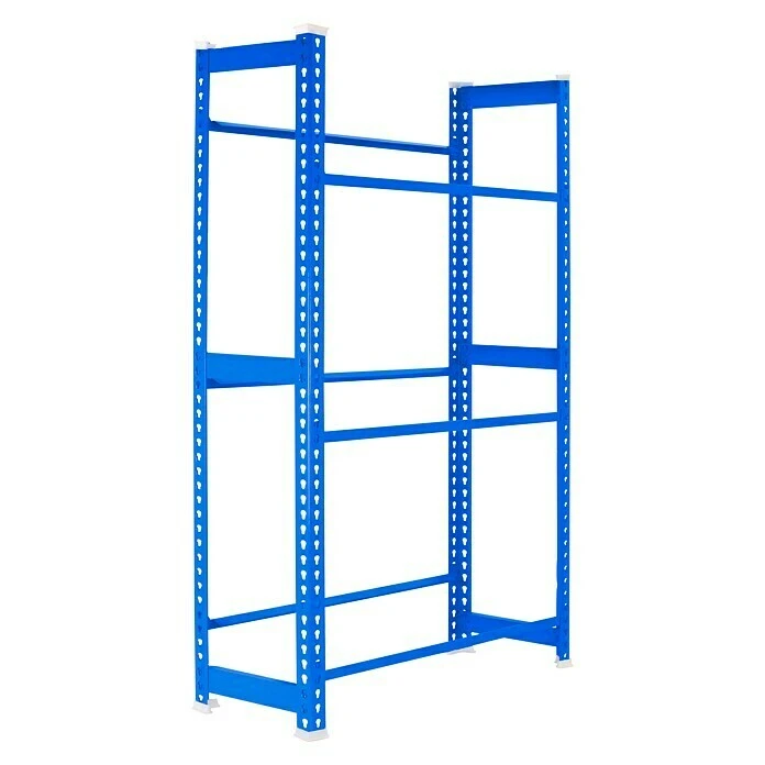 BAUHAUS Simonrack Simonbottle Metall-Getränkekistenregal Bottleclick L X B X H: 30 X 80 X 180 Cm, Traglast: 100 Kg/Boden, Anzahl Böden: 3, Blau 2 BAUHAUS Simonrack Simonbottle Metall-Getränkekistenregal Bottleclick L X B X H: 30 X 80 X 180 Cm, Traglast: 100 Kg/Boden, Anzahl Böden: 3, Blau – Bild 2