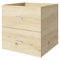 BAUHAUS Phönix Fortuna Container L X B X H: 33,4 X 34,1 X 34,1 Cm, Eiche, Anzahl Schubladen: 2 Stk., Passend Für: Phönix Regale Fortuna -BAUHAUS Shop 12 1835