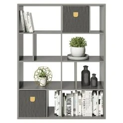 BAUHAUS Phönix Fortuna Raumteiler Mit Stauraumboxen L X B X H: 34 X 112,5 X 146,6 Cm, Grau, Anzahl Fächer: 12