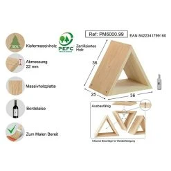 BAUHAUS Astigarraga Wandregal L X B X H: 25 X 36 X 36 Cm, Holz -BAUHAUS Shop 12 1896