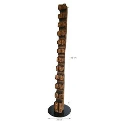 BAUHAUS Wood & Wishes Weinregal Premium Seitlich Höhe: 158 Cm, Anzahl Flaschen: 11 Stk., Holz, Nussbaum -BAUHAUS Shop 12 1919