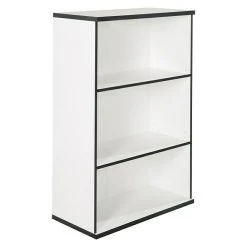 BAUHAUS Phönix Chicago Regal L X B X H: 40 X 80 X 119 Cm, Weiß/Schwarz, Traglast: 5 Kg/Boden