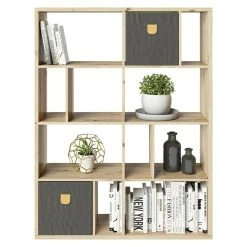 BAUHAUS Phönix Fortuna Raumteiler Mit Stauraumboxen L X B X H: 34 X 112,5 X 146,6 Cm, Eiche, Anzahl Fächer: 12