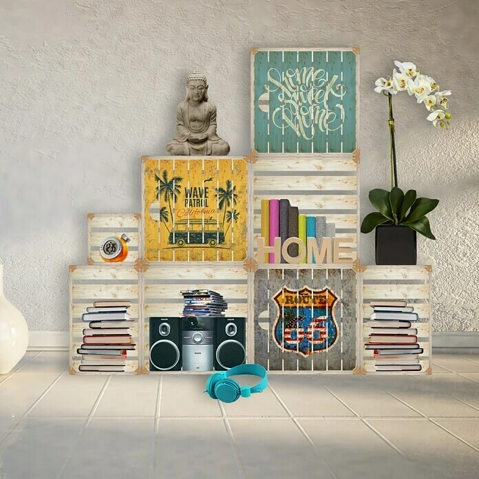 BAUHAUS HolzZollhaus Holzkiste A 1/2 35 X 35 X 32 Cm, Beachbus, Gehobelt 2 BAUHAUS HolzZollhaus Holzkiste A 1/2 35 X 35 X 32 Cm, Beachbus, Gehobelt – Bild 2