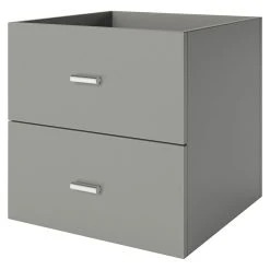 BAUHAUS Phönix Fortuna Container L X B X H: 33,4 X 34,1 X 34,1 Cm, Grau, Anzahl Schubladen: 2 Stk., Passend Für: Phönix Regale Fortuna -BAUHAUS Shop 12 2019